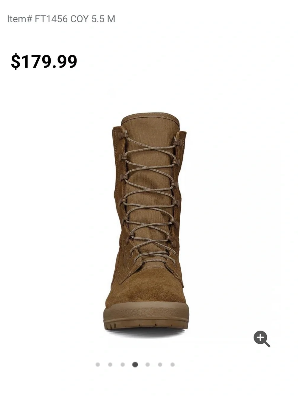 Men's Tactical Lace-Up Boots - Coyote Brown